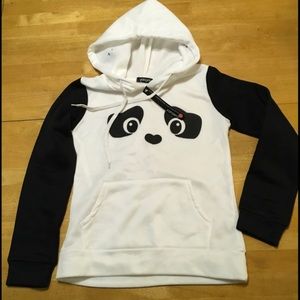 New Yangelo White Black PANDA Hoodie SWEATSHIRT S